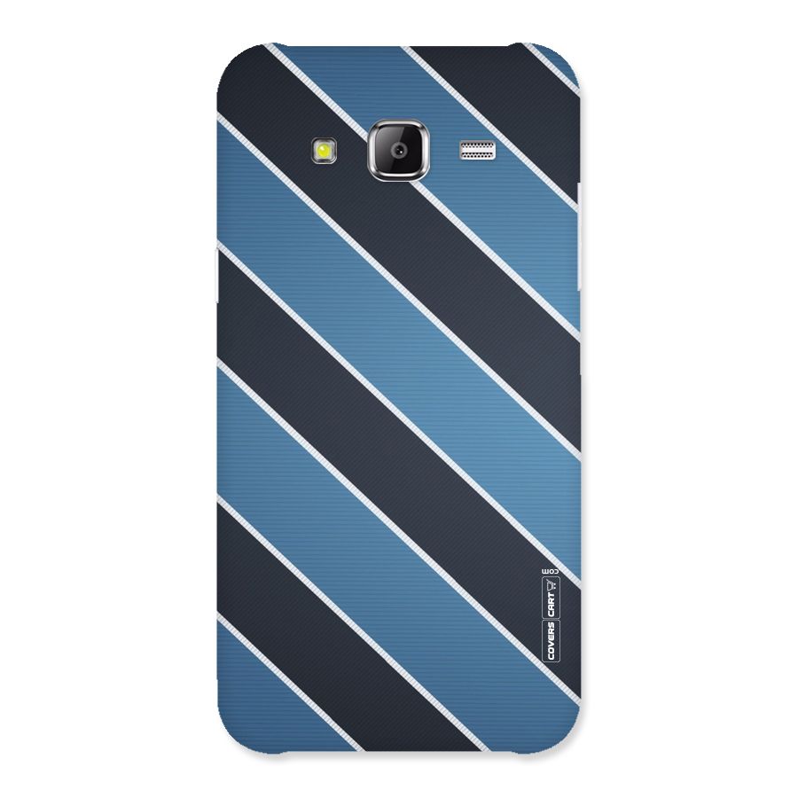 Blue Black Stripes Back Case for Samsung Galaxy J5