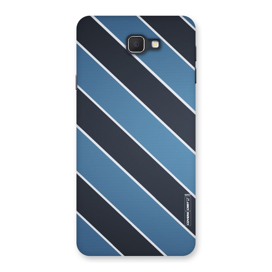 Blue Black Stripes Back Case for Samsung Galaxy J7 Prime