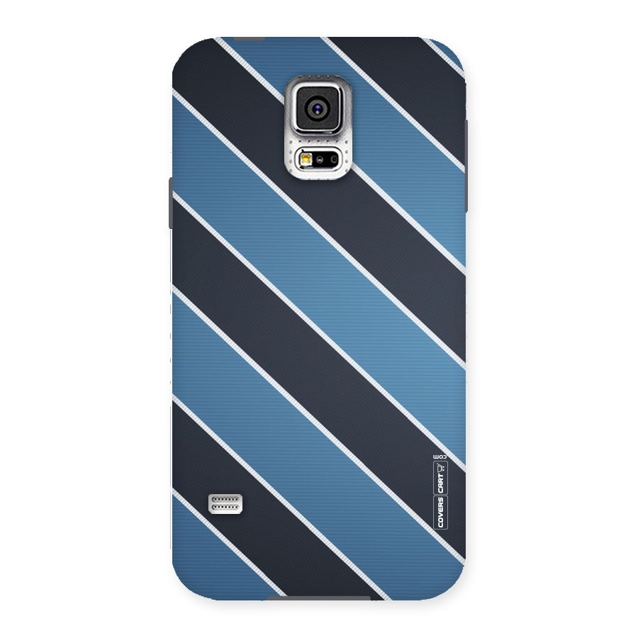 Blue Black Stripes Back Case for Samsung Galaxy S5