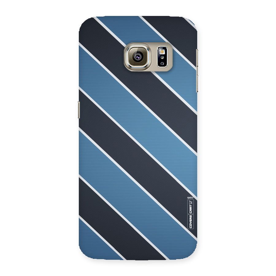 Blue Black Stripes Back Case for Samsung Galaxy S6 Edge
