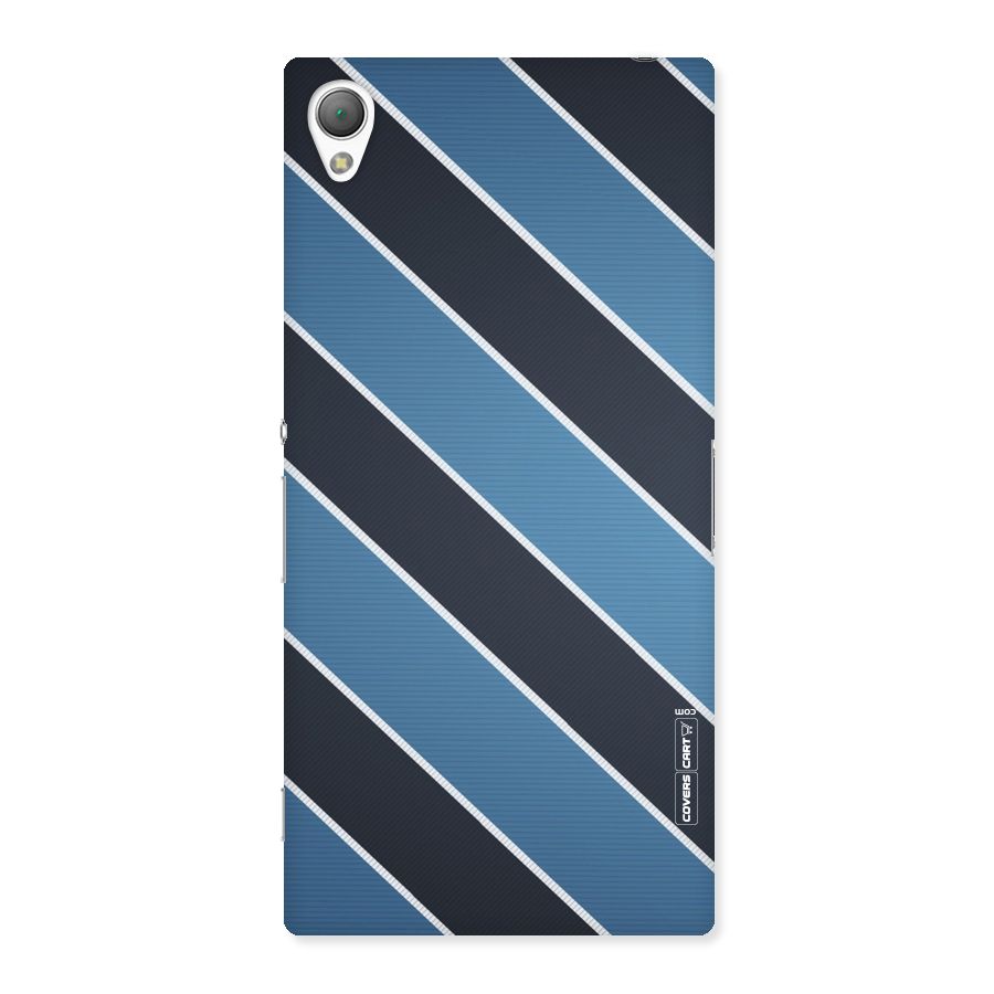 Blue Black Stripes Back Case for Sony Xperia Z3