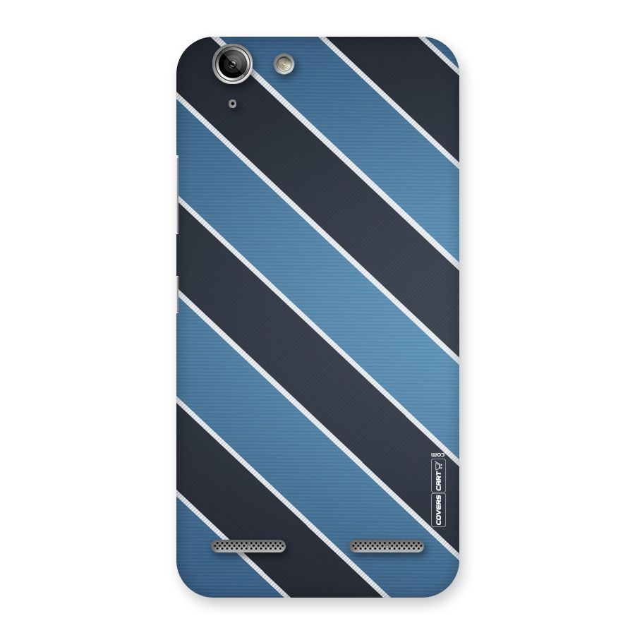 Blue Black Stripes Back Case for Vibe K5