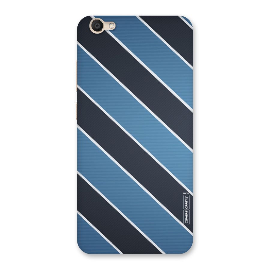 Blue Black Stripes Back Case for Vivo V5
