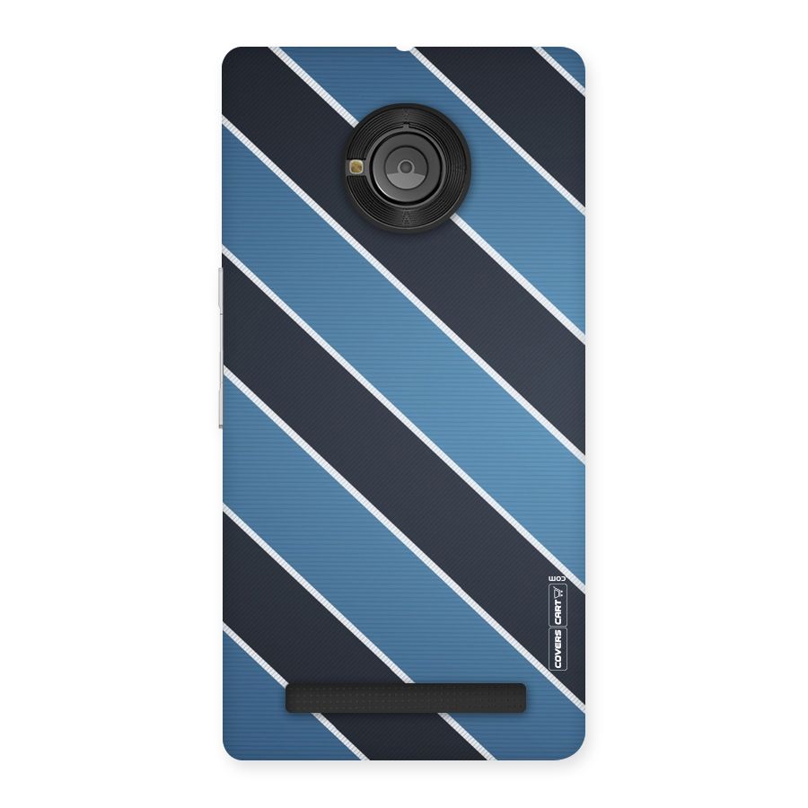 Blue Black Stripes Back Case for Yu Yuphoria