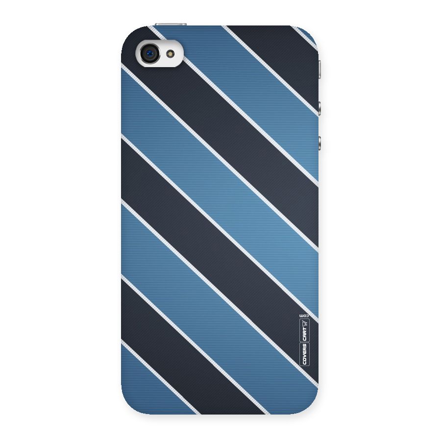 Blue Black Stripes Back Case for iPhone 4 4s