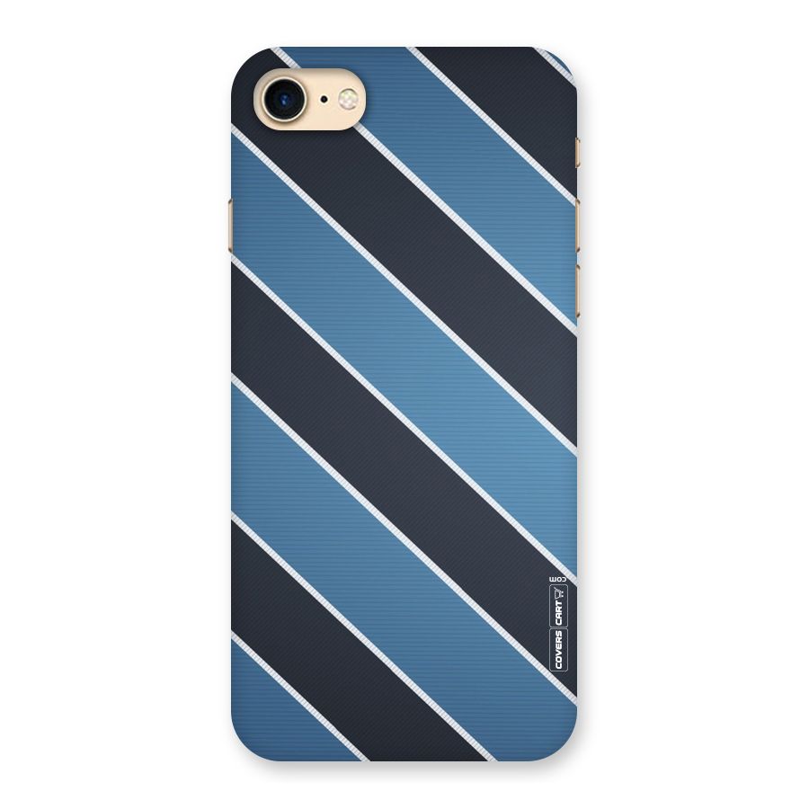 Blue Black Stripes Back Case for iPhone 7