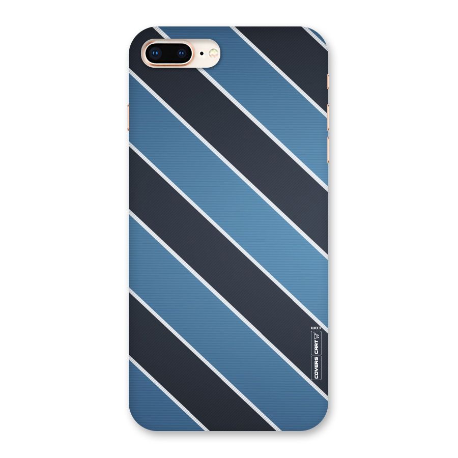 Blue Black Stripes Back Case for iPhone 8 Plus