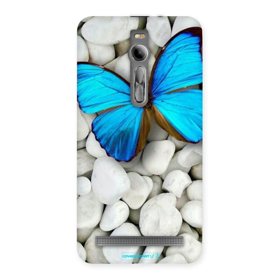 Blue Butterfly Back Case for Asus Zenfone 2