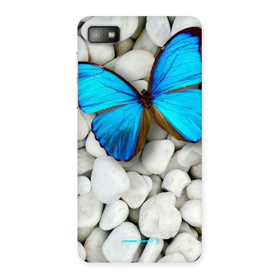 Blue Butterfly Back Case for Blackberry Z10