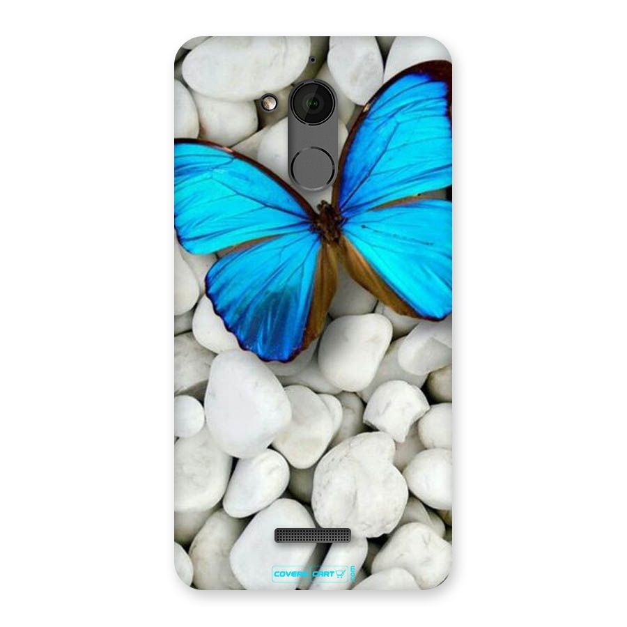 Blue Butterfly Back Case for Coolpad Note 5