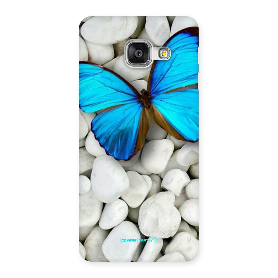Blue Butterfly Back Case for Galaxy A3 2016