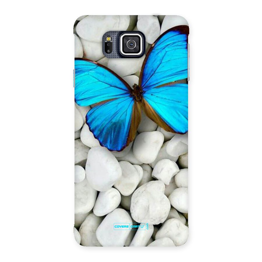 Blue Butterfly Back Case for Galaxy Alpha