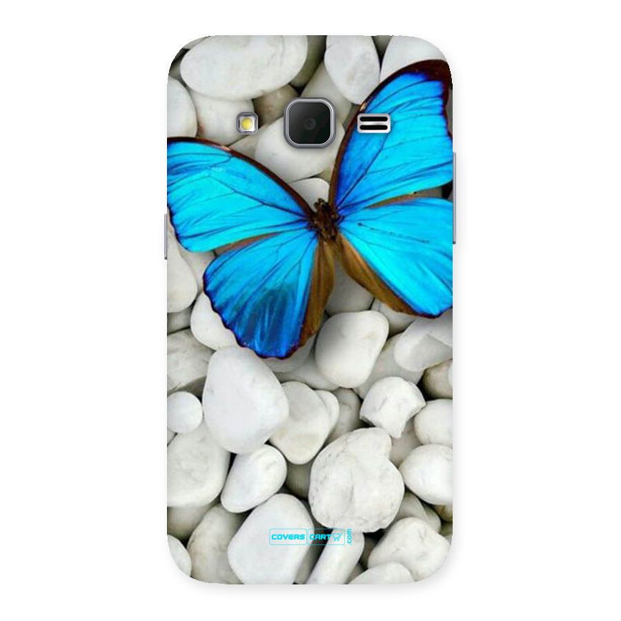 Blue Butterfly Back Case for Galaxy Core Prime