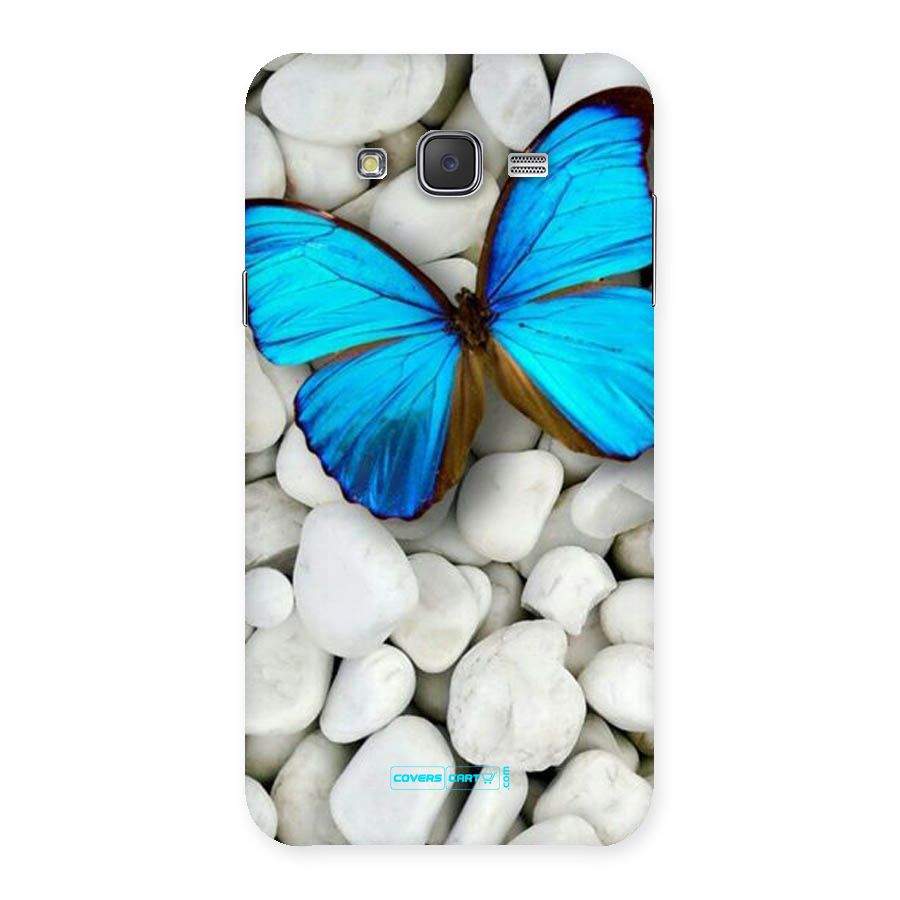 Blue Butterfly Back Case for Galaxy J7
