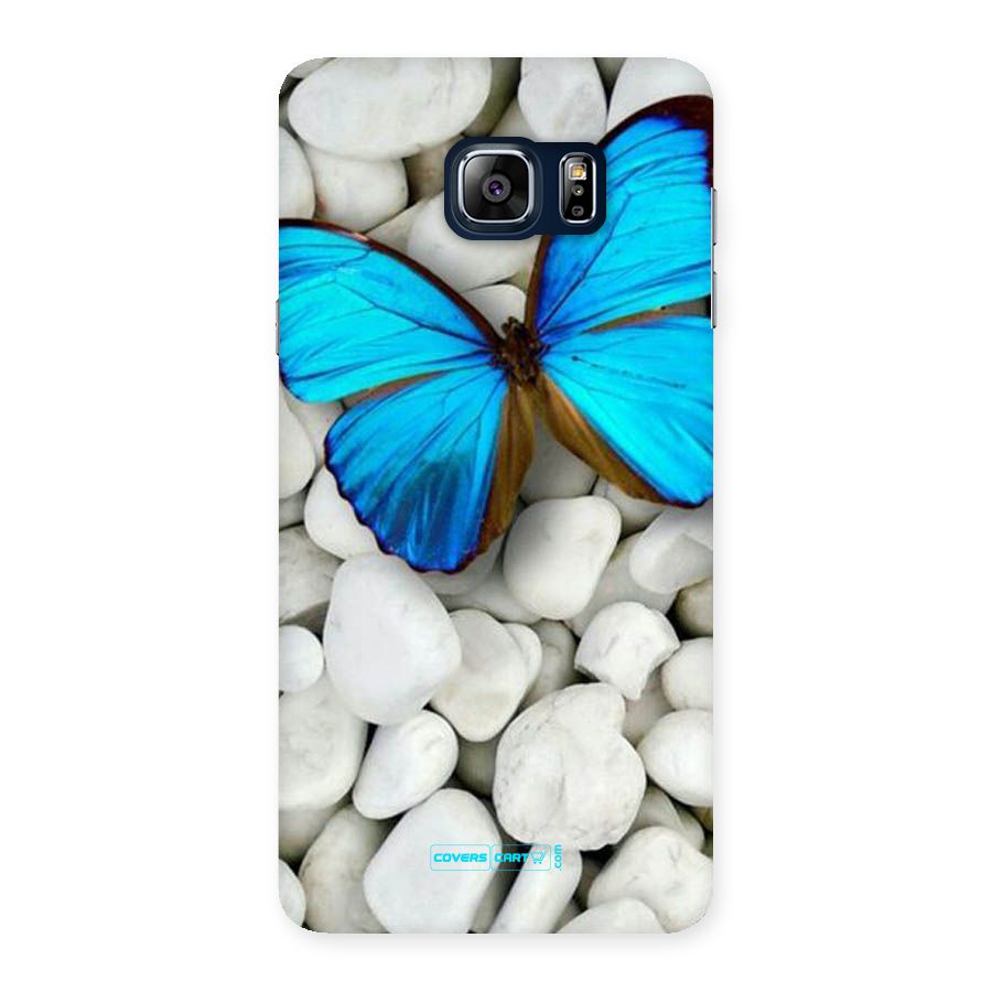 Blue Butterfly Back Case for Galaxy Note 5