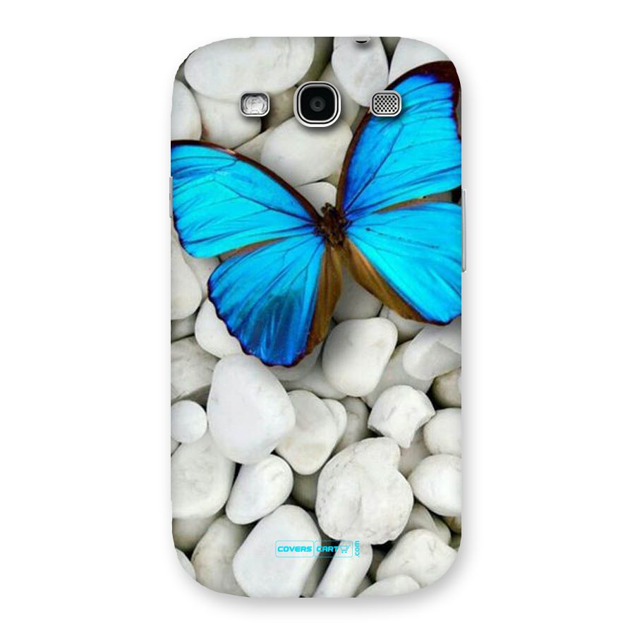 Blue Butterfly Back Case for Galaxy S3