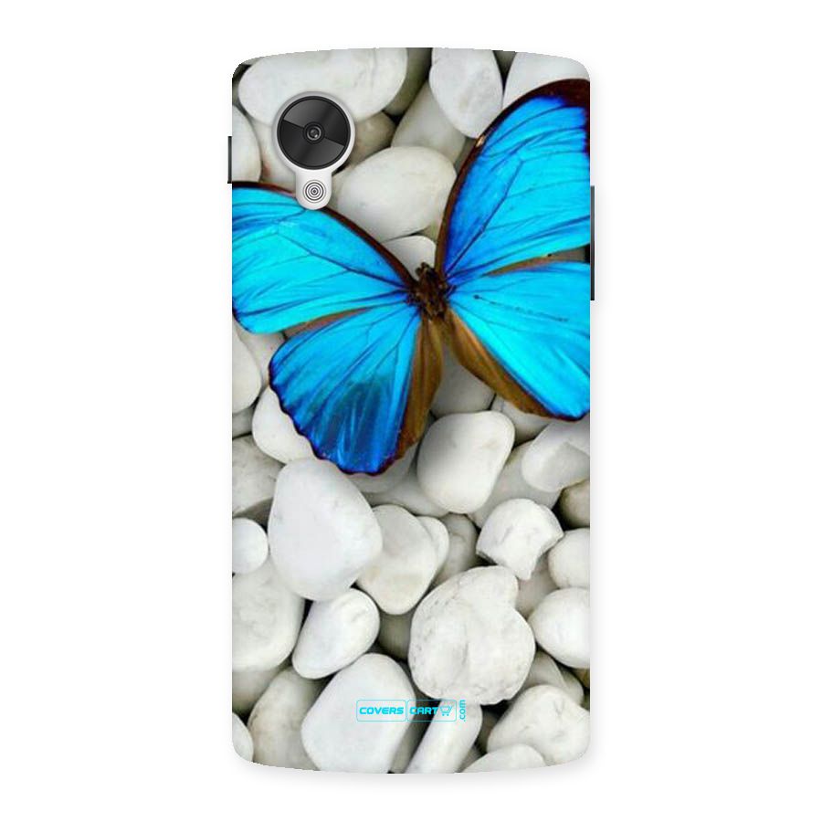 Blue Butterfly Back Case for Google Nexsus 5