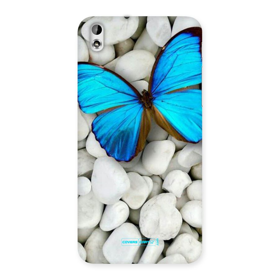 Blue Butterfly Back Case for HTC Desire 816g