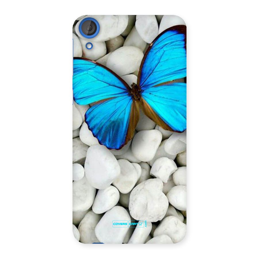 Blue Butterfly Back Case for HTC Desire 820s