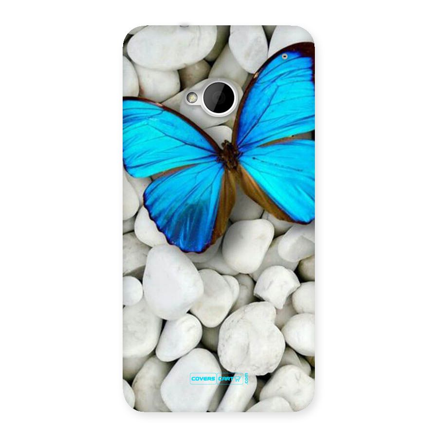 Blue Butterfly Back Case for HTC One M7