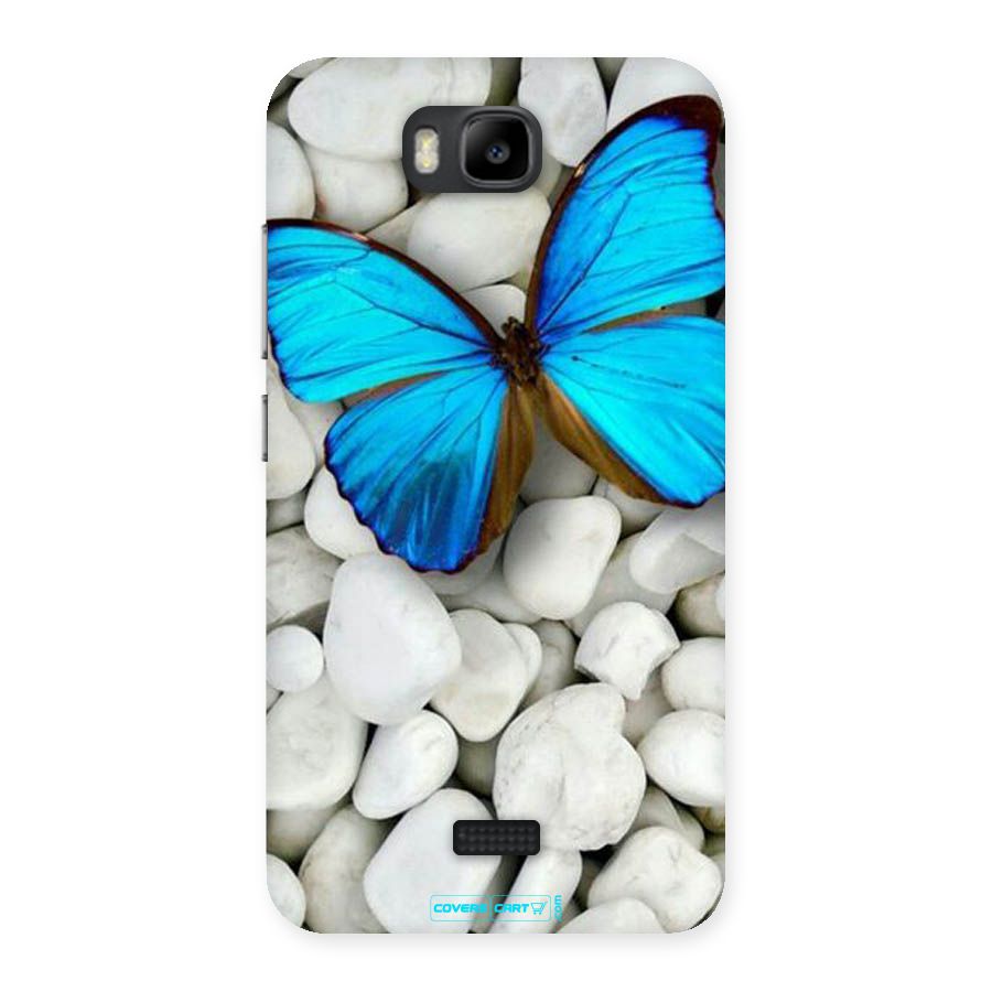 Blue Butterfly Back Case for Honor Bee