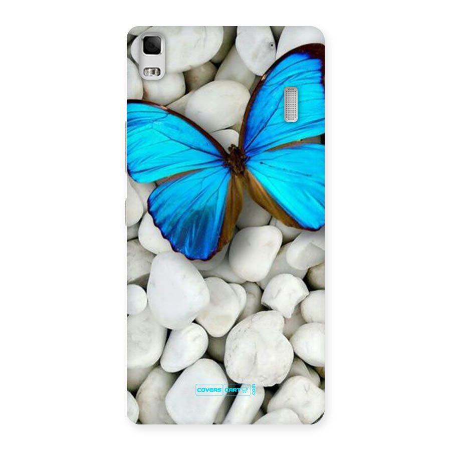 Blue Butterfly Back Case for Lenovo A7000