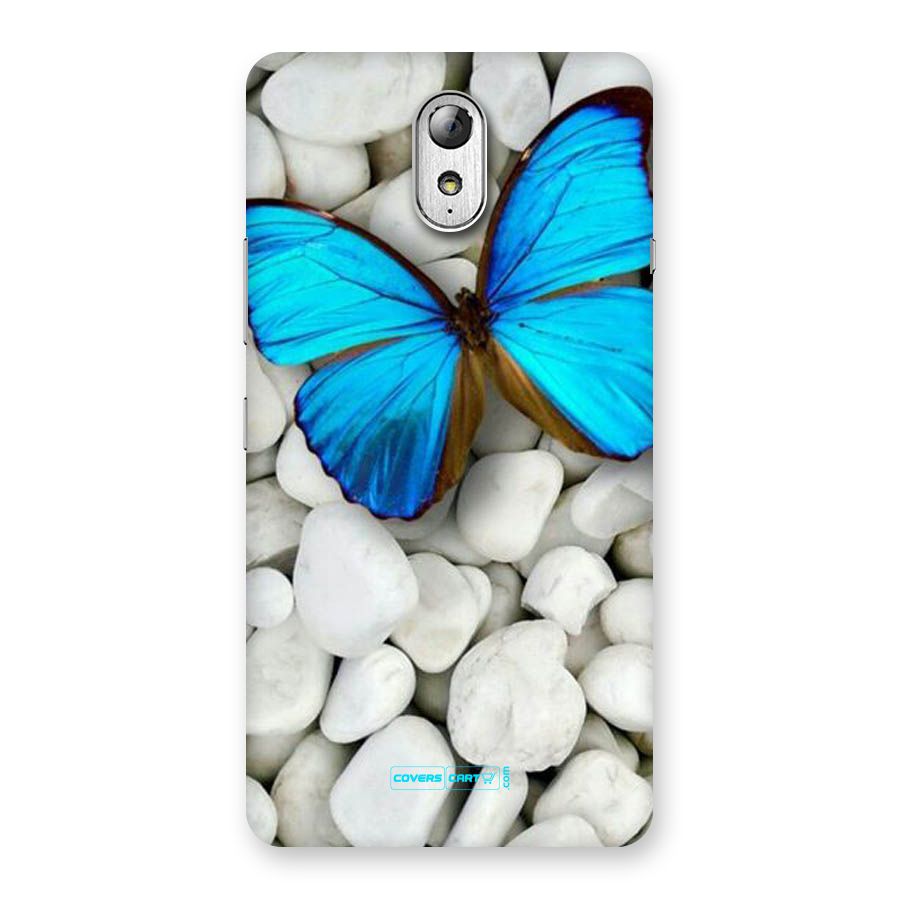 Blue Butterfly Back Case for Lenovo Vibe P1M