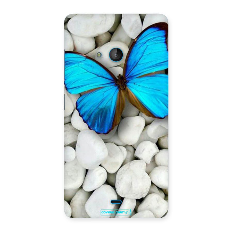 Blue Butterfly Back Case for Lumia 540