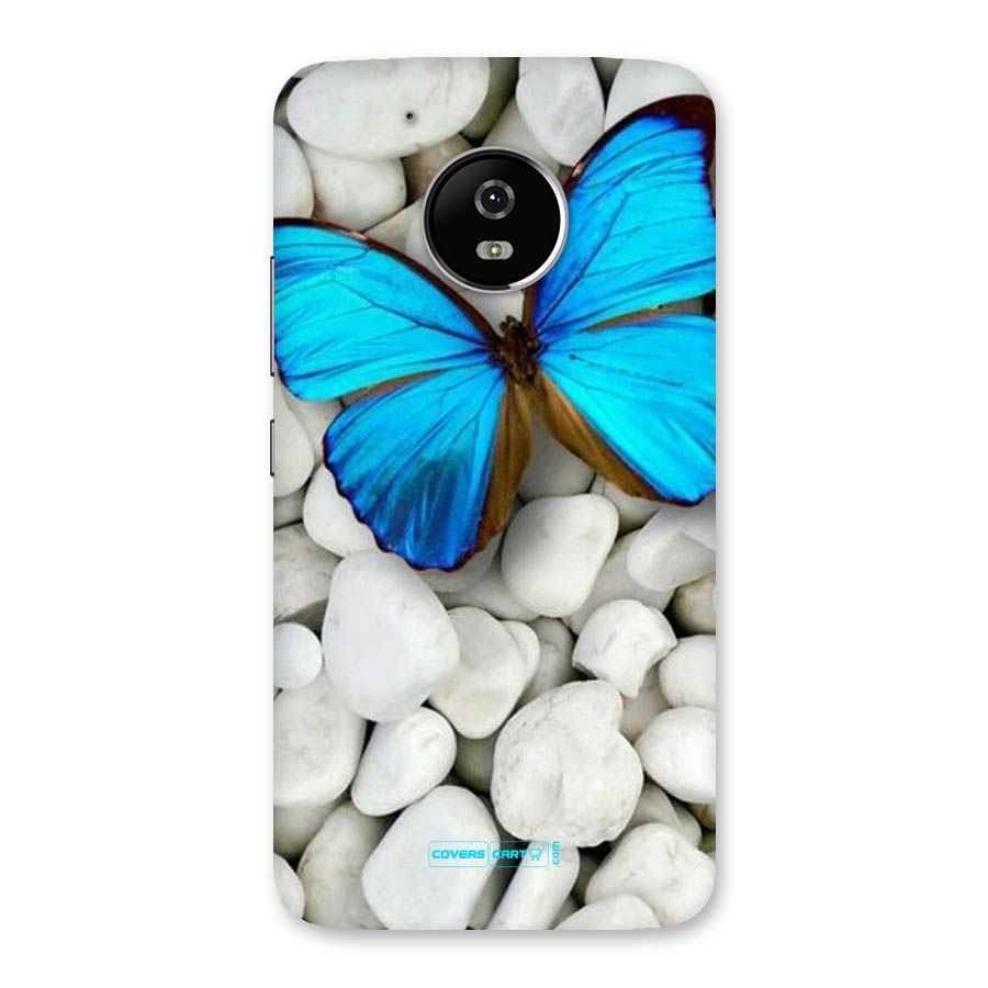 Blue Butterfly Back Case for Moto G5