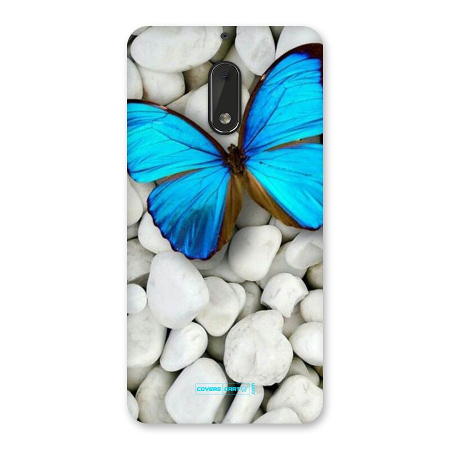 Blue Butterfly Back Case for Nokia 6