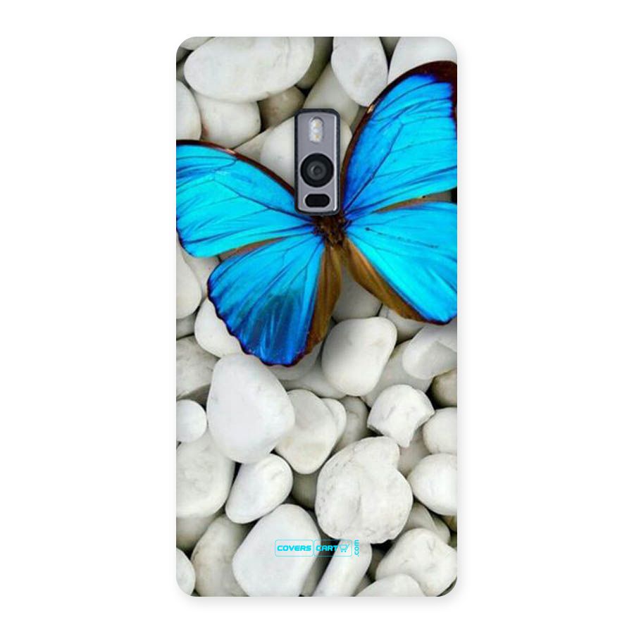 Blue Butterfly Back Case for OnePlus Two