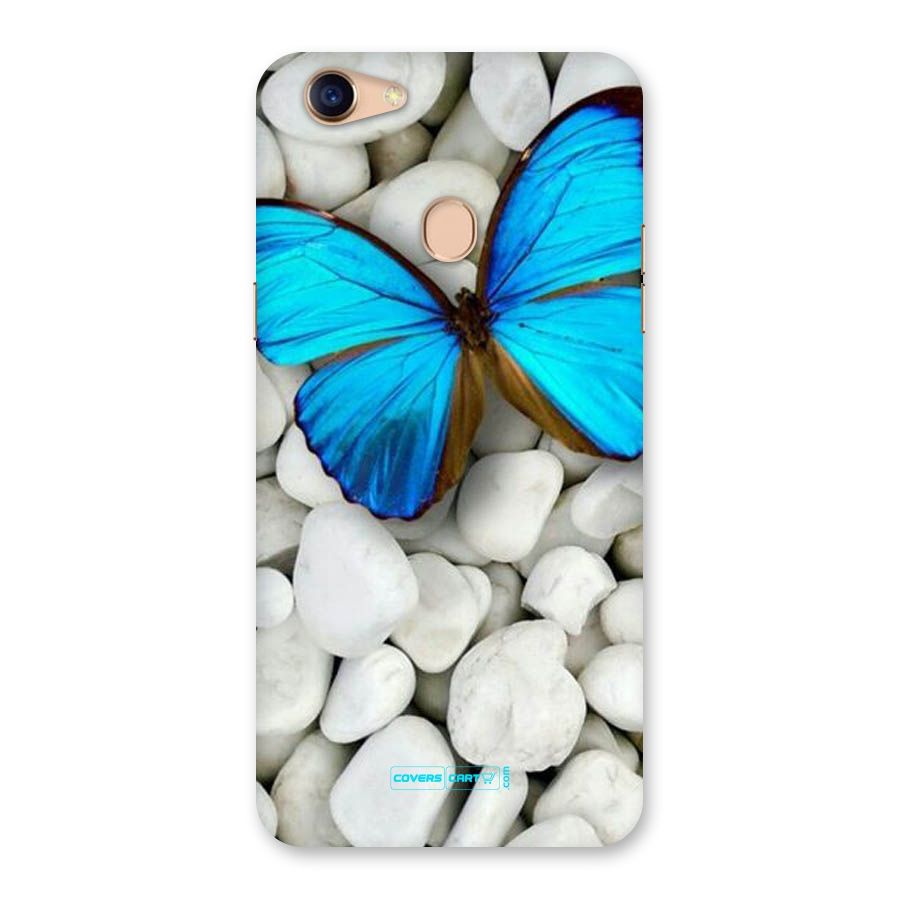 Blue Butterfly Back Case for Oppo F5