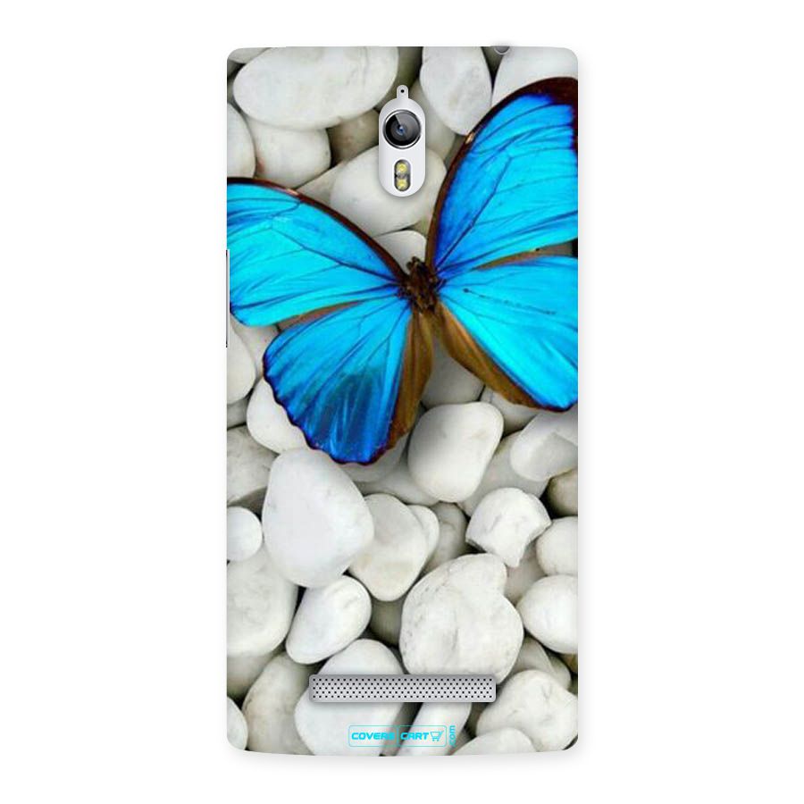 Blue Butterfly Back Case for Oppo Find 7