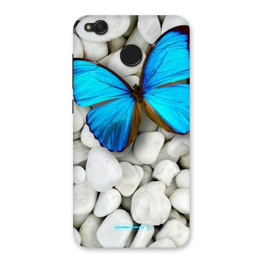 Blue Butterfly Back Case for Redmi 4