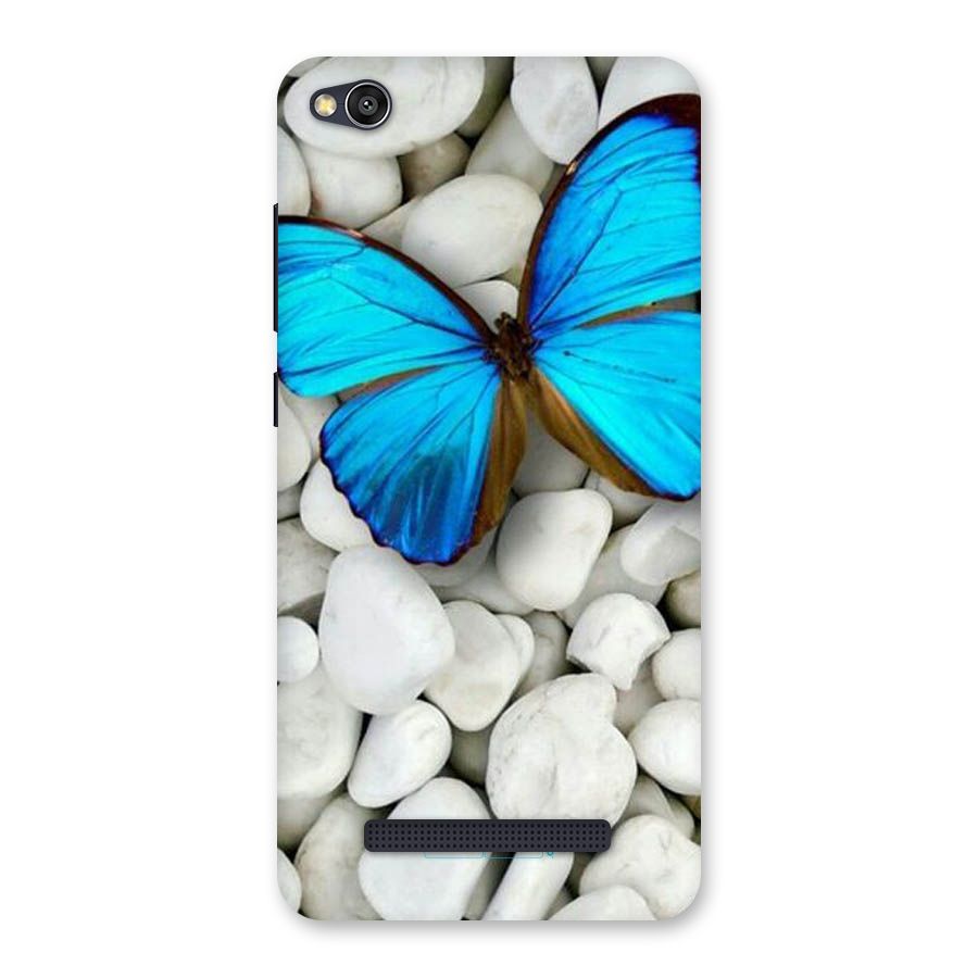 Blue Butterfly Back Case for Redmi 4A