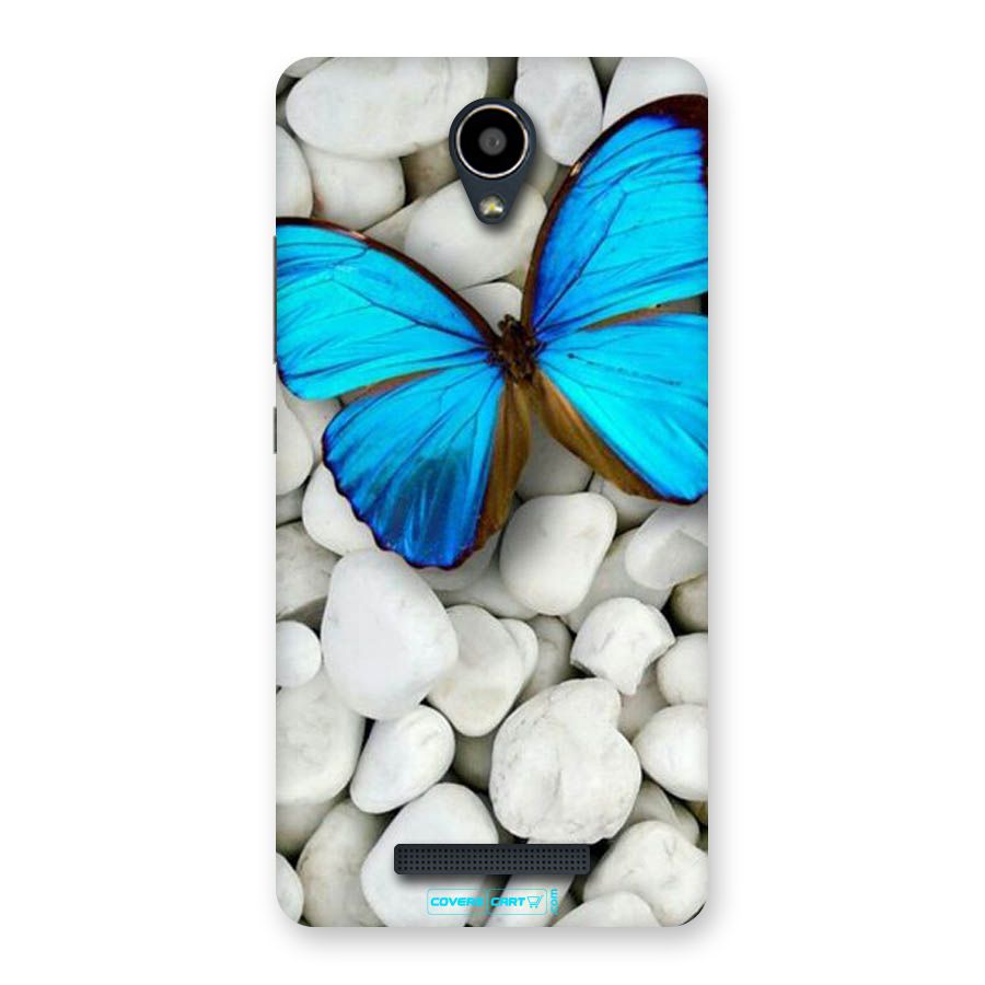 Blue Butterfly Back Case for Redmi Note 2