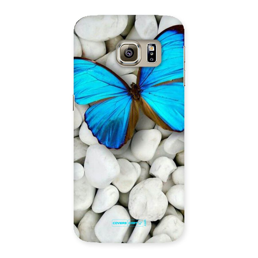 Blue Butterfly Back Case for Samsung Galaxy S6 Edge