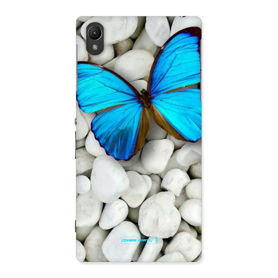 Blue Butterfly Back Case for Sony Xperia Z1