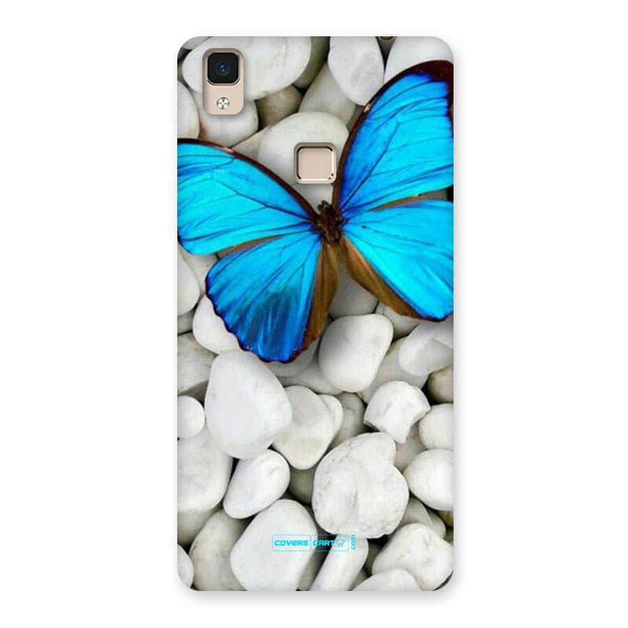 Blue Butterfly Back Case for V3 Max
