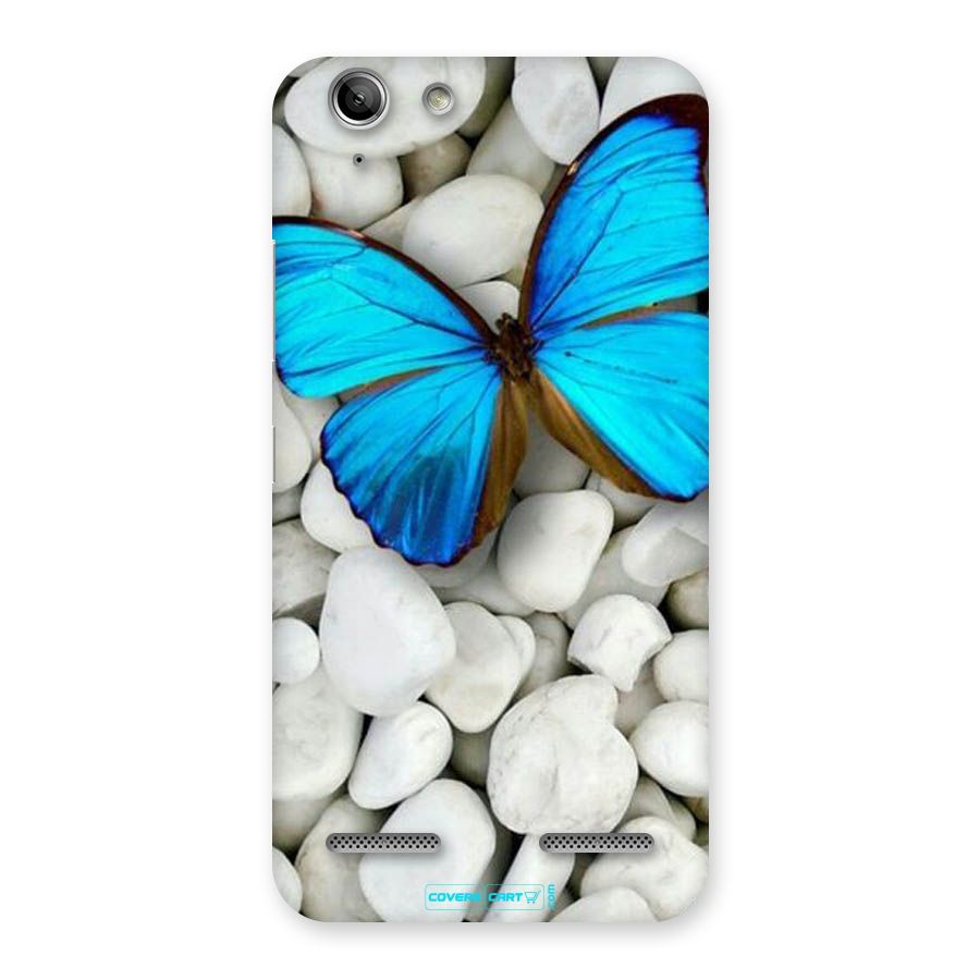 Blue Butterfly Back Case for Vibe K5
