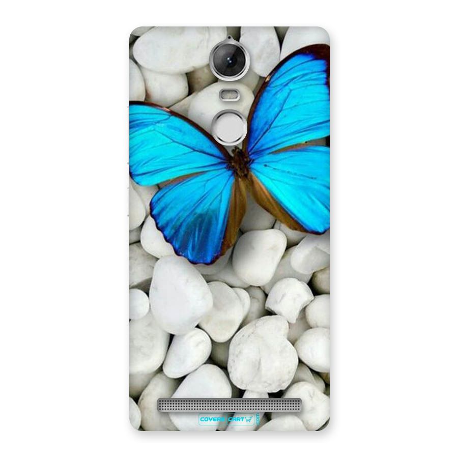 Blue Butterfly Back Case for Vibe K5 Note