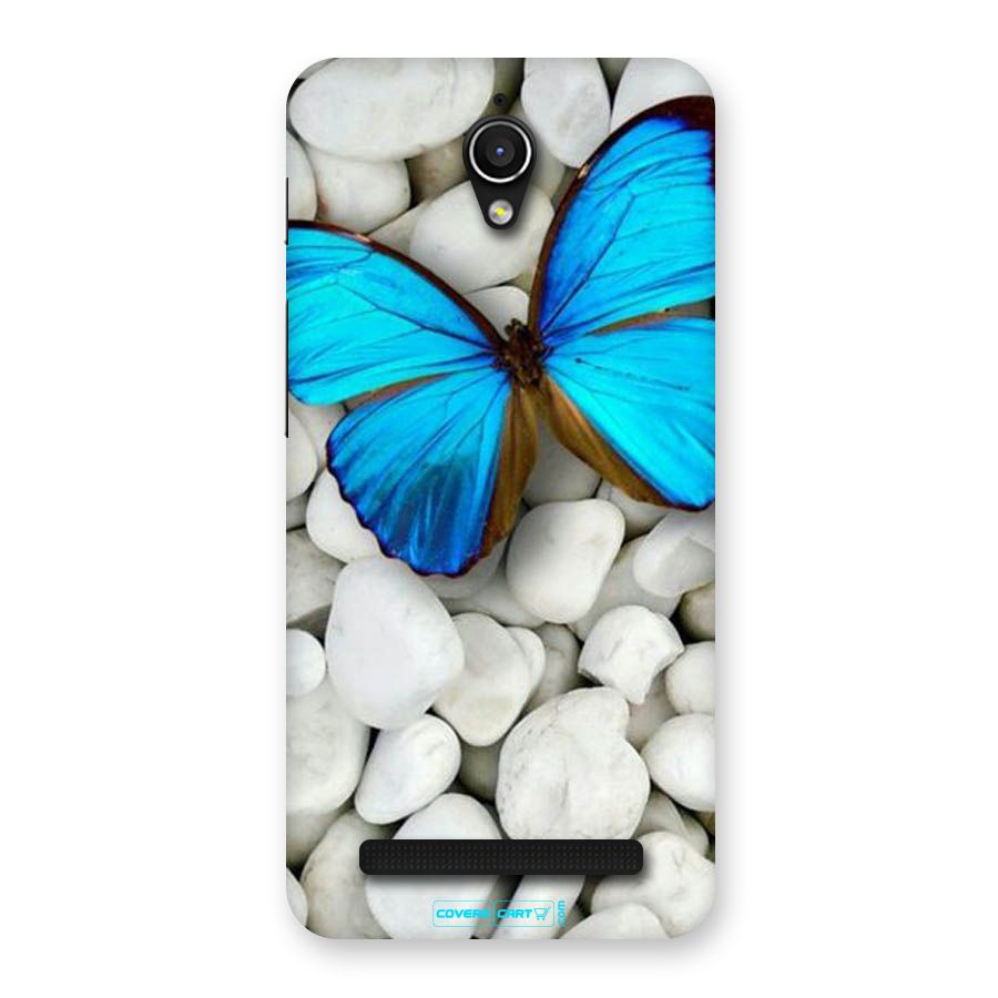 Blue Butterfly Back Case for Zenfone Go