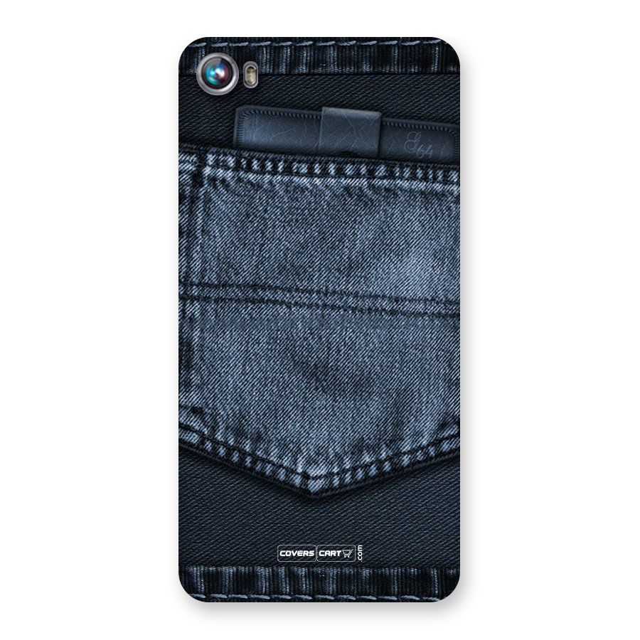 Blue Denim Back Case for Canvas Fire 4