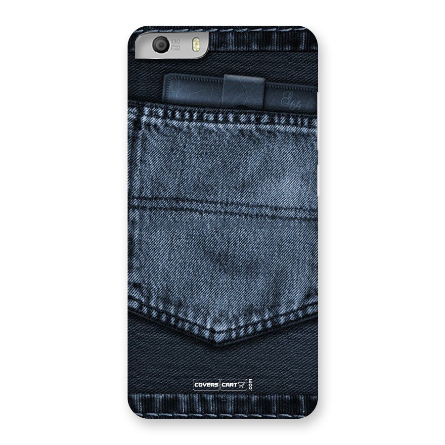 Blue Denim Back Case for Canvas Knight 2