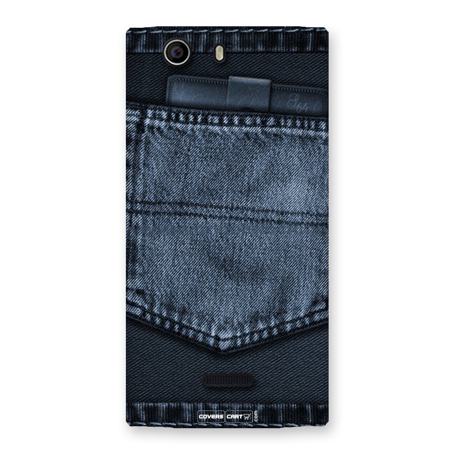 Blue Denim Back Case for Canvas Nitro 2