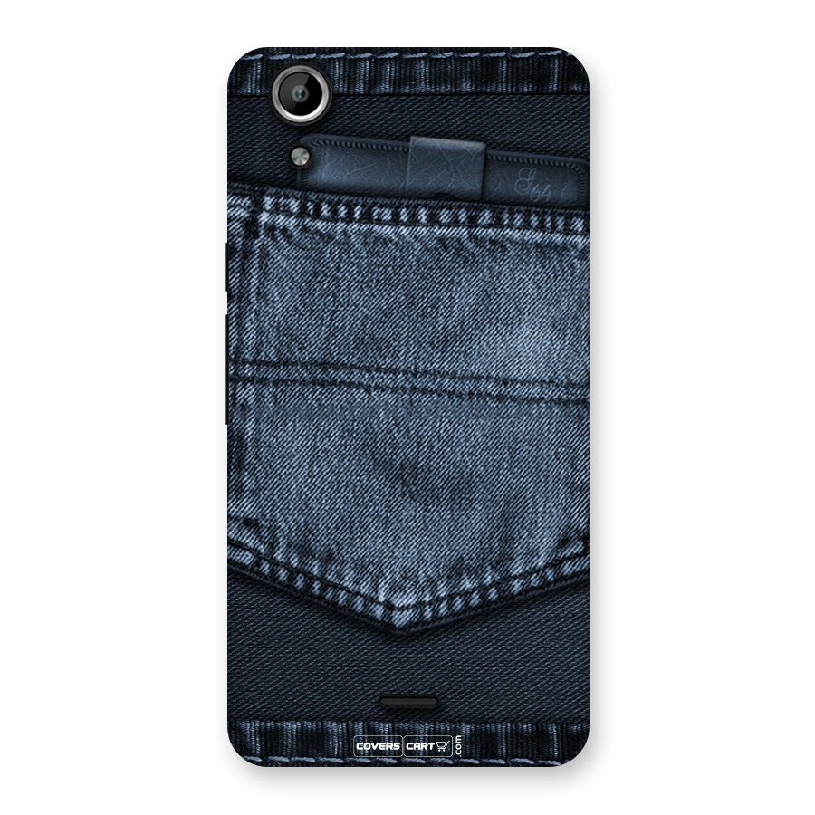 Blue Denim Back Case for Canvas Selfie Lens