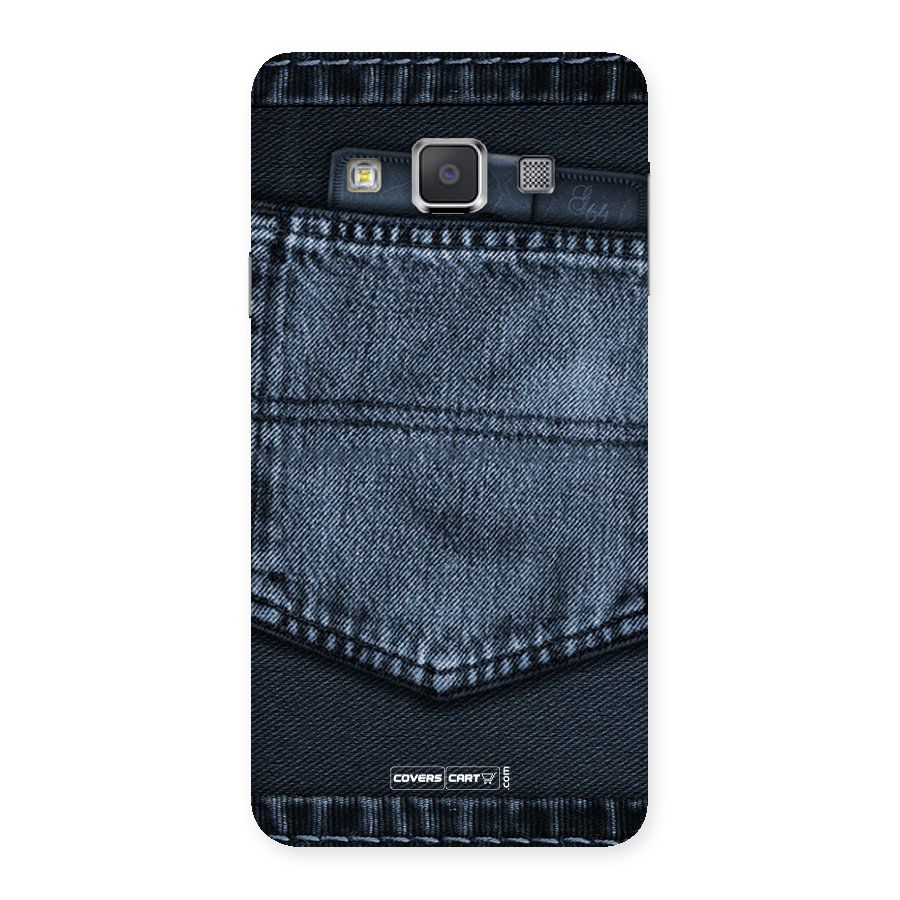 Blue Denim Back Case for Galaxy A3