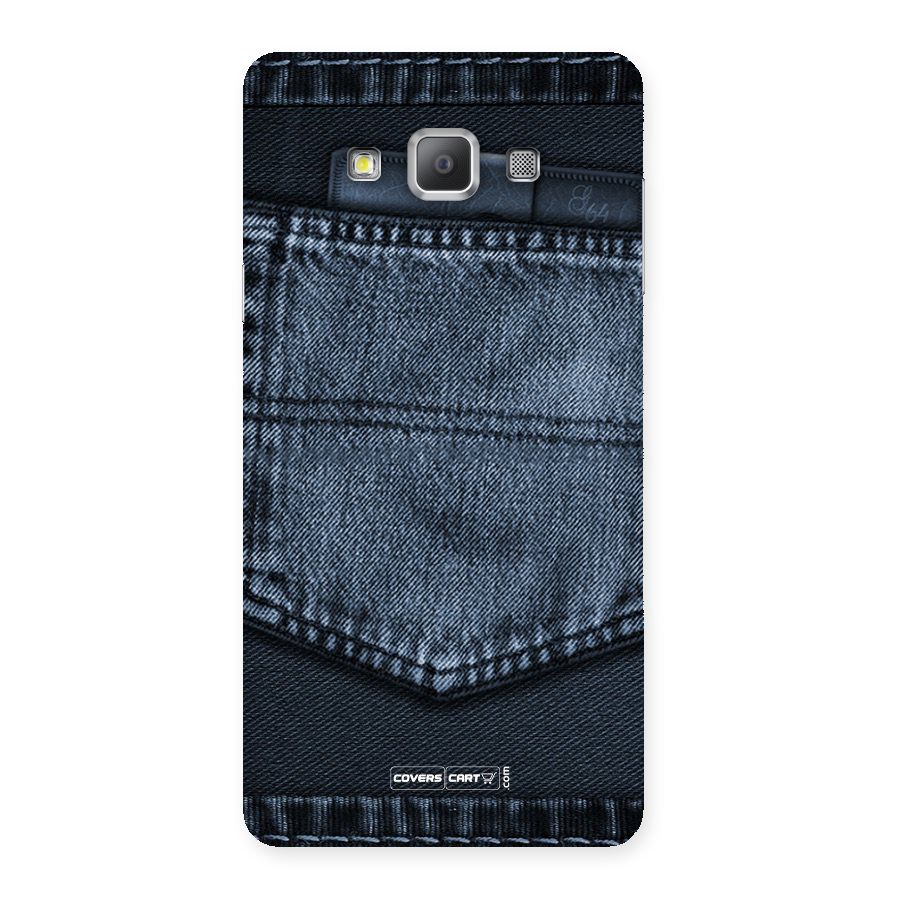 Blue Denim Back Case for Galaxy A7
