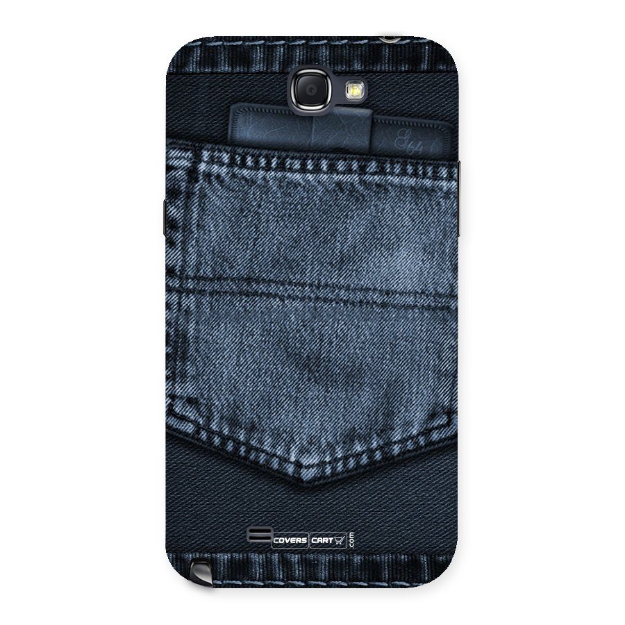 Blue Denim Back Case for Galaxy Note 2