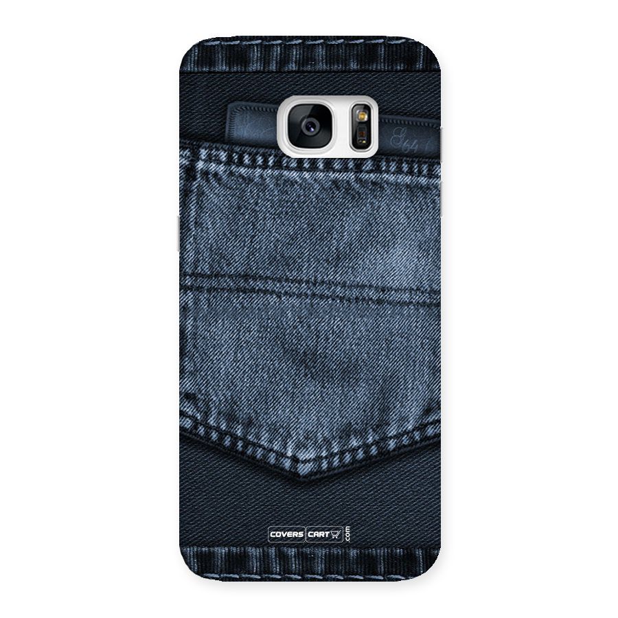 Blue Denim Back Case for Galaxy S7 Edge